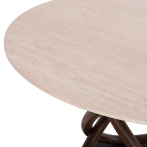 5-piece Orbiter table and chairs set Sm21226 ceramic top - gray fabric