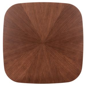 Table and Chair Set 5 Pieces Riner Hm21340 Square Mdf Table - Rubber Wood and Fabric Chairs