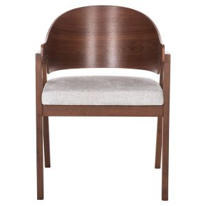 Table and Chair Set 5 Pieces Riner Hm21340 Square Mdf Table - Rubber Wood and Fabric Chairs