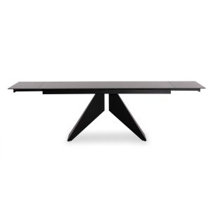 Table and chairs set 7 pieces Dominion Sm21231 ceramic top - black metal