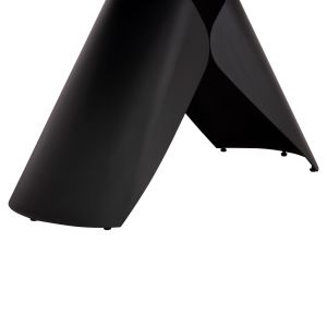 Table and chairs set 7 pieces Hyperion Sm21230 ceramic top - black metal