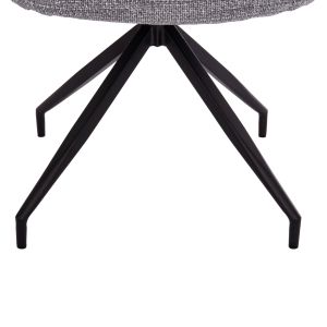 Table and chairs set 7 pieces Memnon Sm21240 ceramic top - gray fabric