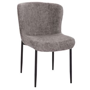 Table and chairs set 7 pieces Obsession(m) Sm21228 ceramic top - black metal