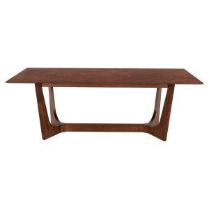 Table and Chairs Set 7 Pieces Rimer Hm21339 Mdf Table - Rubber Wood and Fabric Chairs