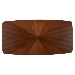 Table and chairs set 7 pieces Zarra Hm21338.01 Mdf table - chairs with boucle fabric