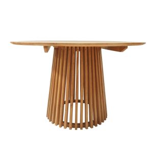 Granny-kenda I 5-piece table and chair set in natural beige color 120x75 cm