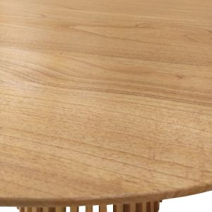 Granny-kenda I 5-piece table and chair set in natural beige color 120x75 cm