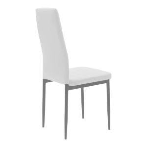 Комплект маса и столове Natali-parker от 5 части, цвят Mdf, бяло-естествени крака, 120x80x76см