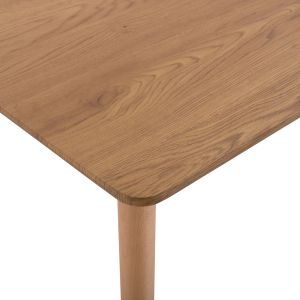 Table and chair set 5 pieces Vanessa Hm21181 Mdf table top and frames in natural wood color - polypropylene in cappuccino