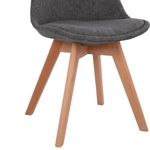 Комплект маси и столове 5 части Vegas Hm21177 Mdf плот в сиво - плат в сиво