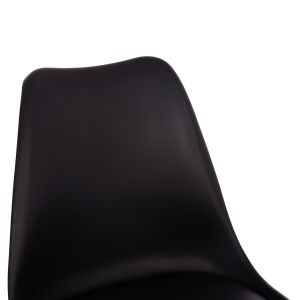 Комплект маси и столове 5 части Vegas Hm21185 Mdf плот в черно - крака от бук