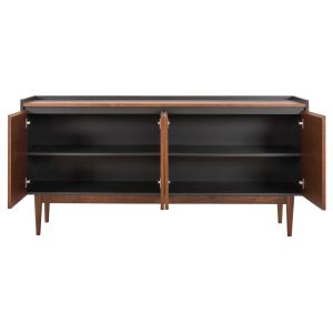 Set of 2 desks and TV cabinets Been Hm21344 MDF with walnut veneer
