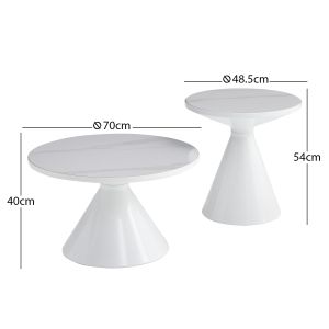 Set of 2 Lynx coffee tables