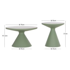 Set of 2 Lynx coffee tables
