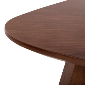 2-piece dining table and coffee table set Riner Hm21342 Mdf with walnut veneer