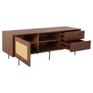 Set of 2 TV cabinets Meen Hm21343 MDF with walnut veneer