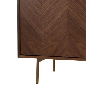 Set of 2 TV cabinets Meen Hm21343 MDF with walnut veneer