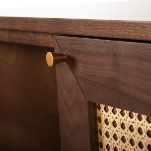 Set of 2 TV cabinets Meen Hm21343 MDF with walnut veneer