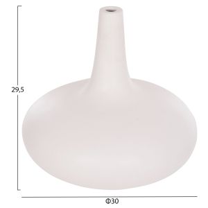 Комплект от 3 декоративни вази Deni Hm21141 фибро цимент в бяло