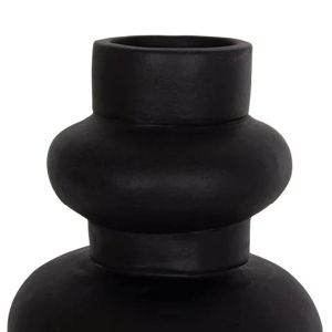 Комплект от 3 декоративни вази Lekkan Hm21142.01 теракота в бяло и черно