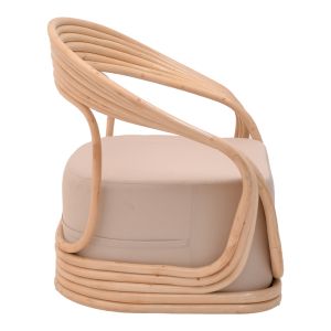 3-piece Radictive-siderty rattan set in natural color