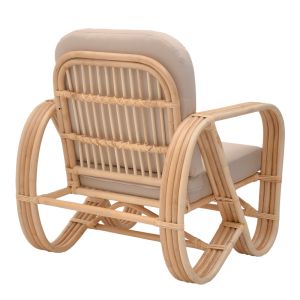Set of 3 rattan Relmine-siderty in natural color