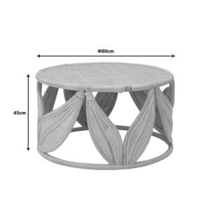 Set of 3 rattan Relmine-siderty in natural color