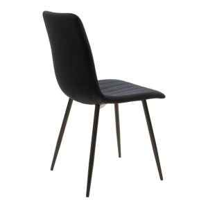 Julita-noor 5-piece dining table set Mdf black-natural color legs 80x73cm