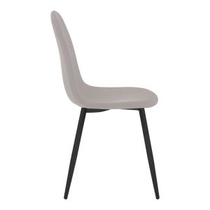 Bella-balou 5-piece dining table and chairs set, Mdf, black-gray fabric, D120x73cm