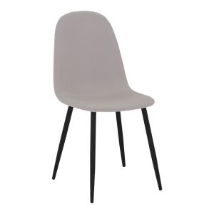 Bella-balou 5-piece dining table and chairs set, Mdf, black-gray fabric, D120x73cm