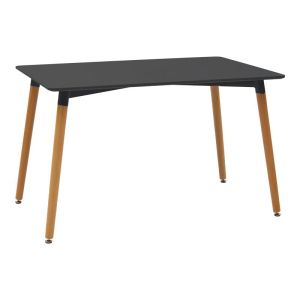 Комплект трапезарни маси от 5 части Natali-caron Mdf в черно--натурален цвят 120x80x76см