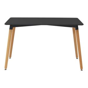 Комплект трапезарни маси от 5 части Natali-caron Mdf в черно--натурален цвят 120x80x76см