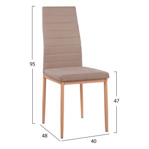 Комплект трапезна маса 5 части с маса Morgan 140x80x75 и столове Leah Cypress Green Hm11411