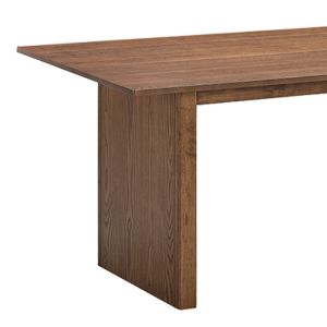 Комплект трапезна маса Eleganza-livia от 7 части, Mdf в цвят орех, 180x99x75.8 см
