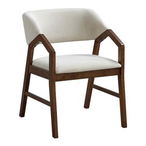 Комплект трапезна маса Eleganza-livia от 7 части, Mdf в цвят орех, 180x99x75.8 см