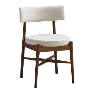 Комплект трапезна маса Eleganza-raudi от 7 части, Mdf в цвят орех, 180x99x75.8 см