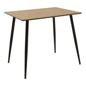 Комплект трапезна маса Ezra-cuba от 3 Pp-mdf цвят черно-сонома 70x70x75см