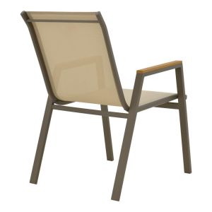 Комплект трапезна маса Kliton-azelie от 5 части в цвят шампанско 150x80x74см