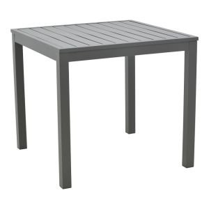 DINING TABLE AND CHAIRS SET KLITON-CONVINCE 5-PIECE ALUMINUM IN ANTHRACITE COLOR 80X80X74CM