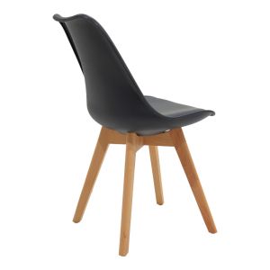 Комплект трапезна маса от 3 части Manka -gaston в цвят Sonoma-black 80x80x77см
