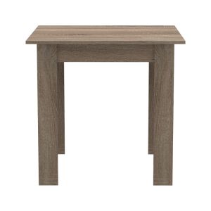 3-piece dining table set Manka I-caron in Sonoma Truffle-black color 80x80x77cm