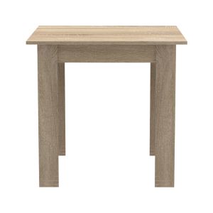 3-piece dining table set Manka I-caron in Sonoma-black color 80x80x77cm