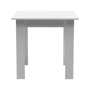 3-piece dining table set Manka-ezra in white 80x80x77cm