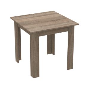 Комплект трапезна маса от 3 части Manka-ezra в цвят Sonoma Truffle-black 80x80x77см