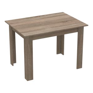 Комплект трапезна маса от 5 части Manka-ezra в цвят Sonoma Truffle - черен цвят 110x80x77см