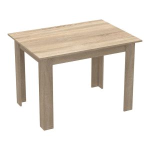Комплект трапезна маса от 5 части Manka-parker Madf в черно-сонома цвят 110x80x77см