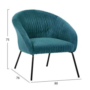 Living room furniture set 2 pieces Joyte Hm11253,09 turquoise suede with black legs