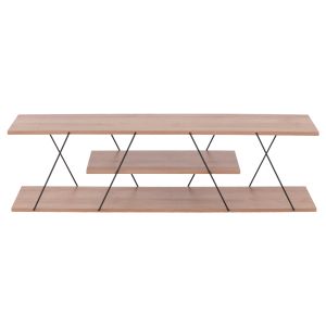 Living room composition 2 pcs. Hm11771.11 melamine/metal in natural oak - black