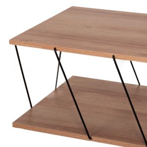 Living room composition 2 pcs. Hm11771.11 melamine/metal in natural oak - black