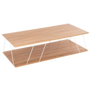 Living room composition 2 pcs. Hm11771.14 melamine/metal in sonama-white color